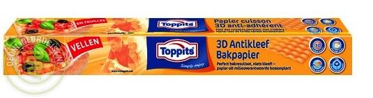 TOPPITS BAKPAPIERVELLEN 42X38 CM 16 ST - 025997 - 025997