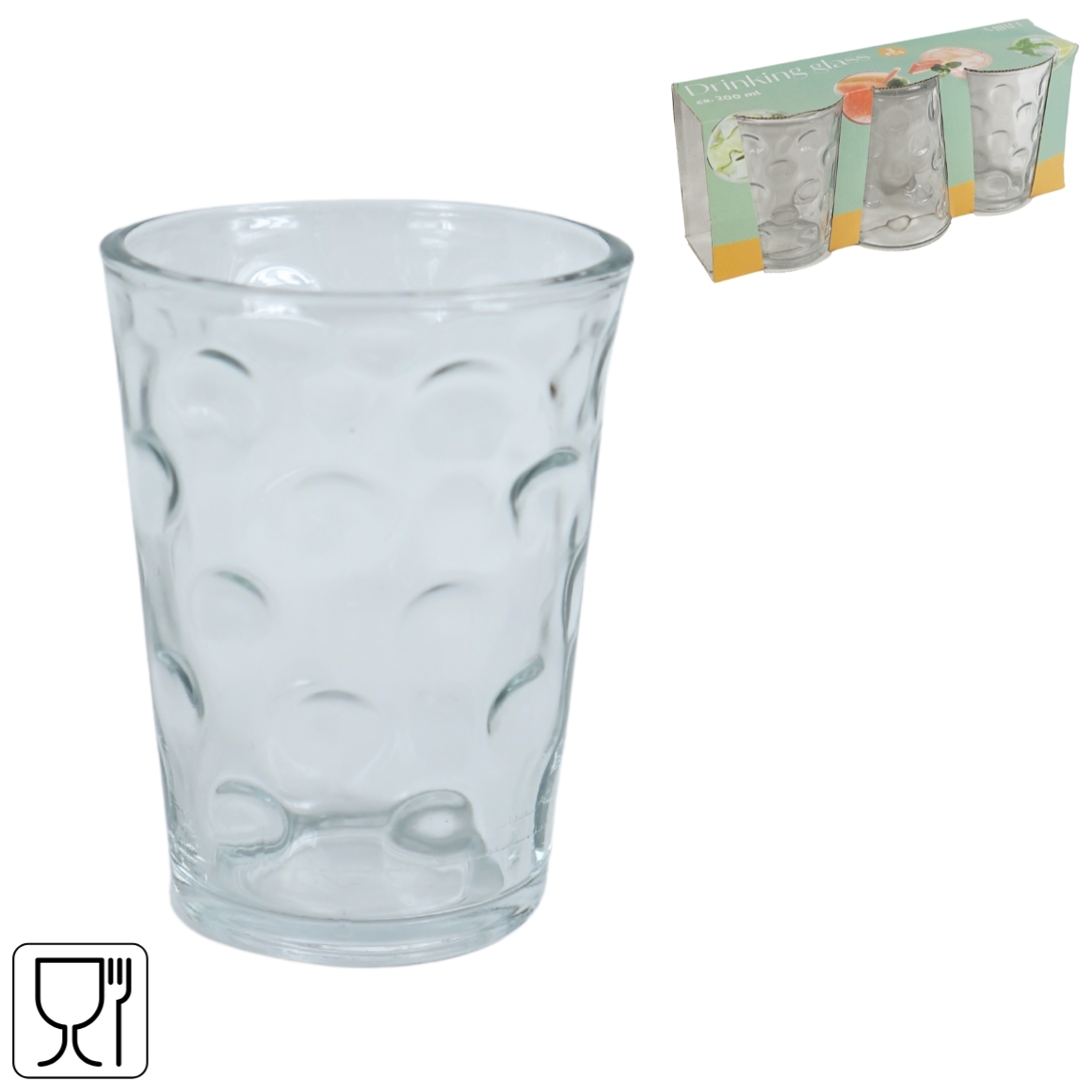 DRINKGLAS MEREL 200 ML SET A 3 STUKS - 0745125102887 - 484123