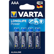 VARTA BATTERIJEN AAA LR03 4 STUKS - 1 10 20 30 40 50 60 70 76 - 042863