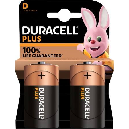 DURACELL D BATTERIJ  LR20 2 STUKS - 1 10 20 30 40 50 60 70 79 - 015044