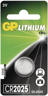 GP KNOOPCEL LITHIUM CR2025 3V - 1 10 20 30 40 50 60 70 80 89 - 204926