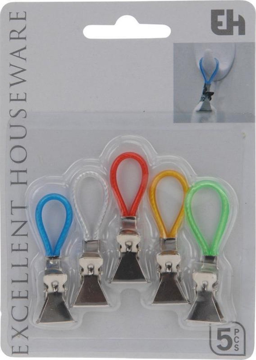 HANDDOEKHAAKJES 5 STUKS - 1 10 20 30 40 50 60 70 80 90 100 110 120 130 140 150 153 - 241501