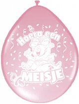 BALLONNEN HOERA EEN MEISJE 30CM 8 STUKS - 1 10 20 30 40 50 60 70 80 90 100 110 120 130 140 150 160 170 180 190 200 210 220 230 - 308976