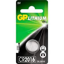 GP KNOOPCEL LITHIUM  CR 2016  DL2016 - 1 10 20 30 40 50 60 70 80 90 - 204924