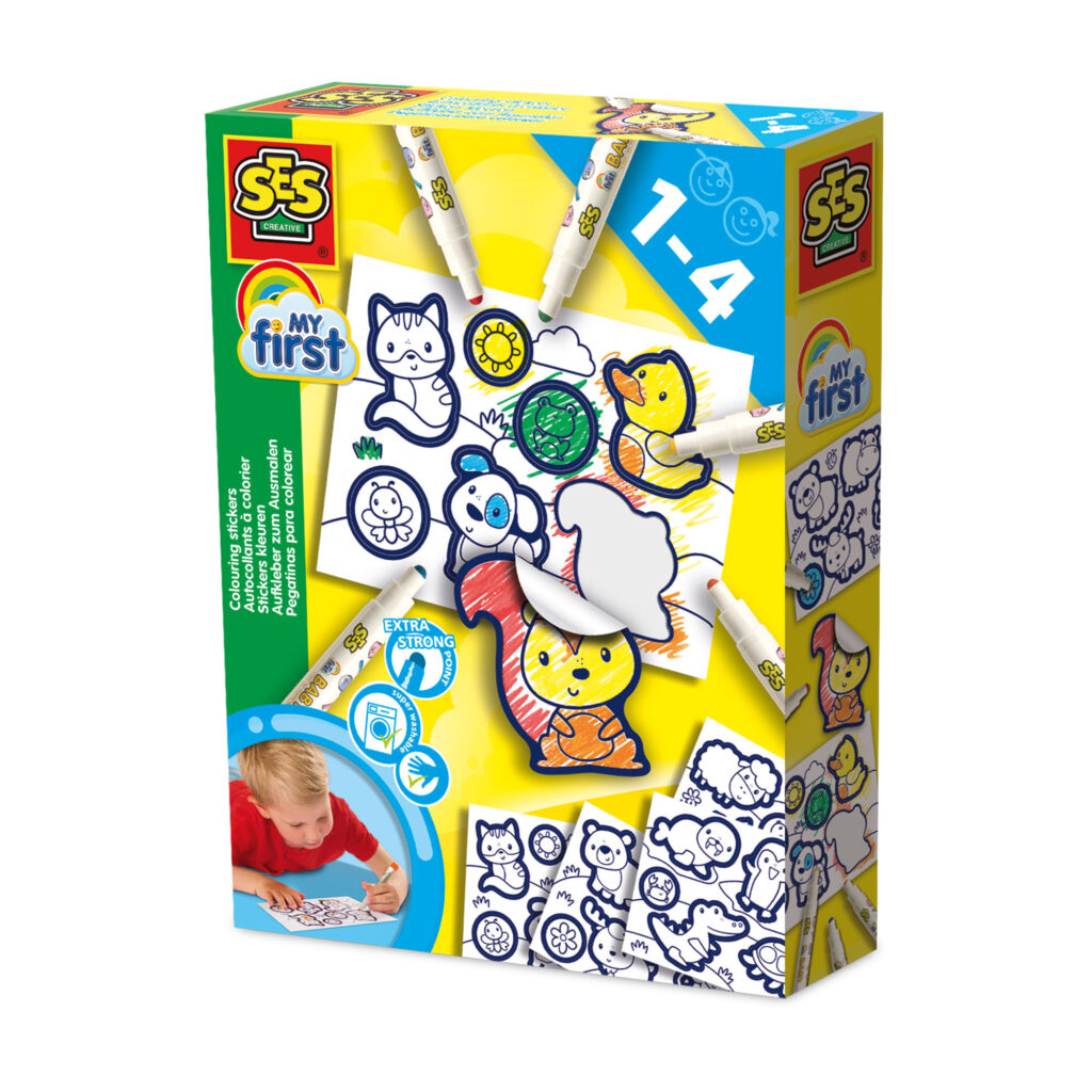 SES MY FIRST STICKERS KLEUREN - 10 10 20 30 40 50 60 70 80 - 0010537860