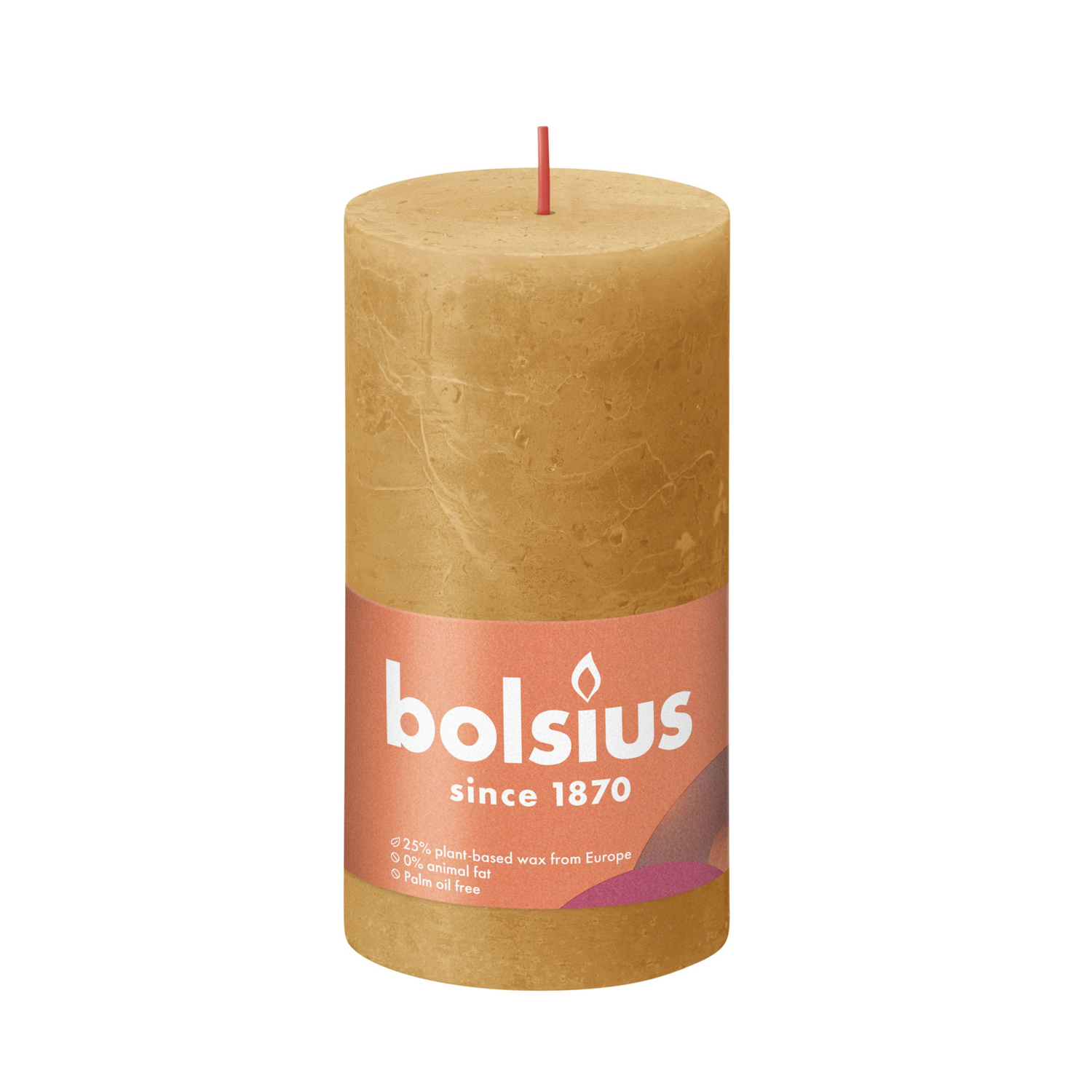 BOLSIUS RUSTIEKE KAARS 8CM HONEY - 101 0319 - 526724