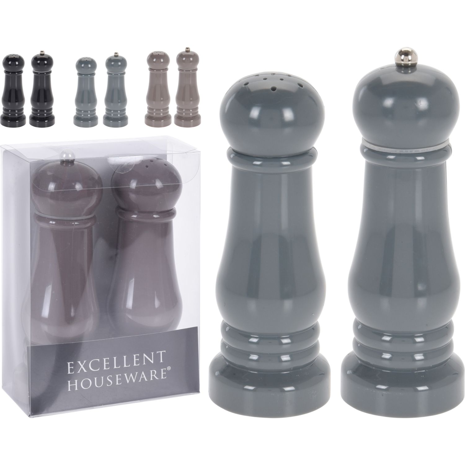 ZOUT &amp; PEPER MOLEN SET GRIJS  ZWART - 101 2950 - 511251