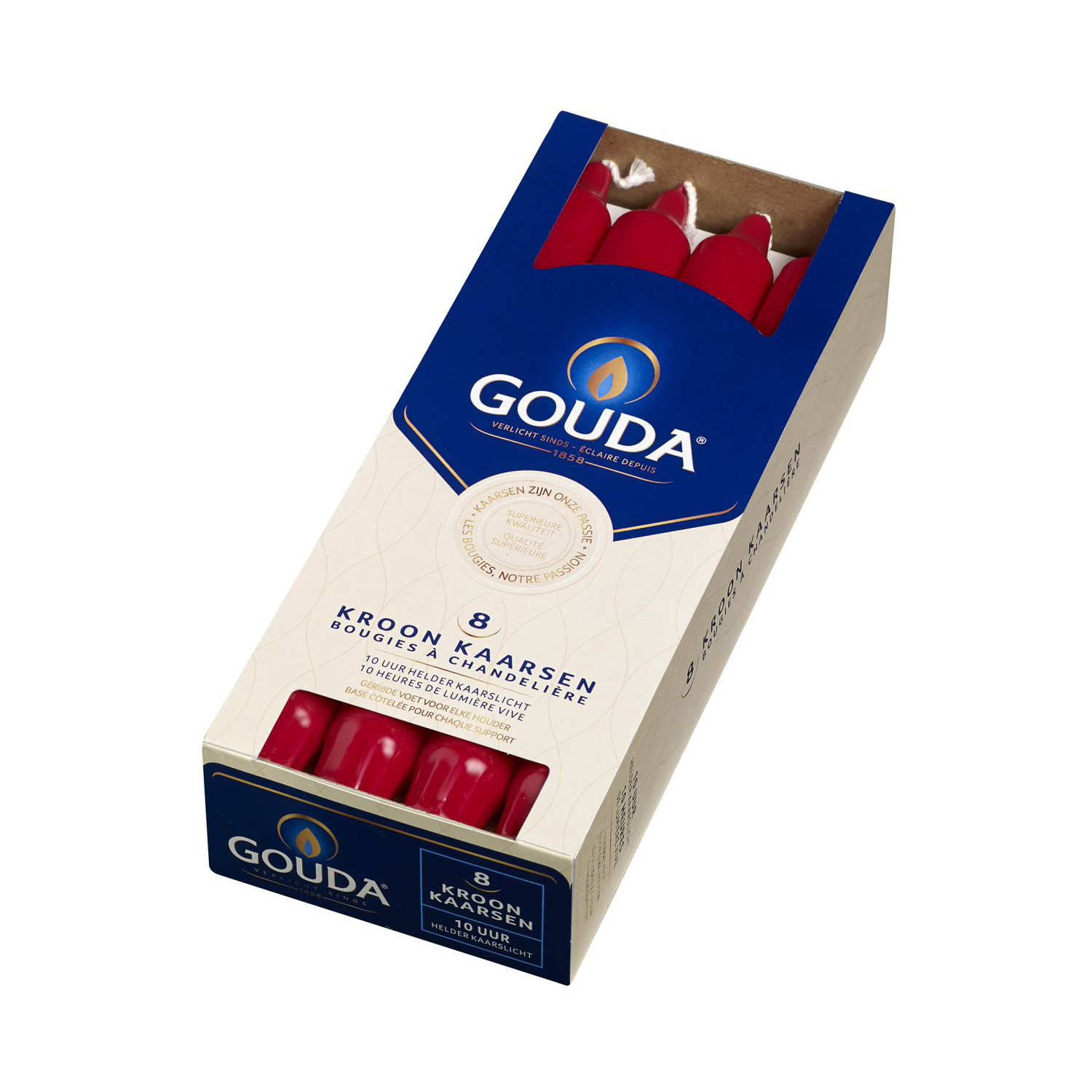 GOUDA KROONKAARS ROOD 8 STUKS - 101 3467 - 416676