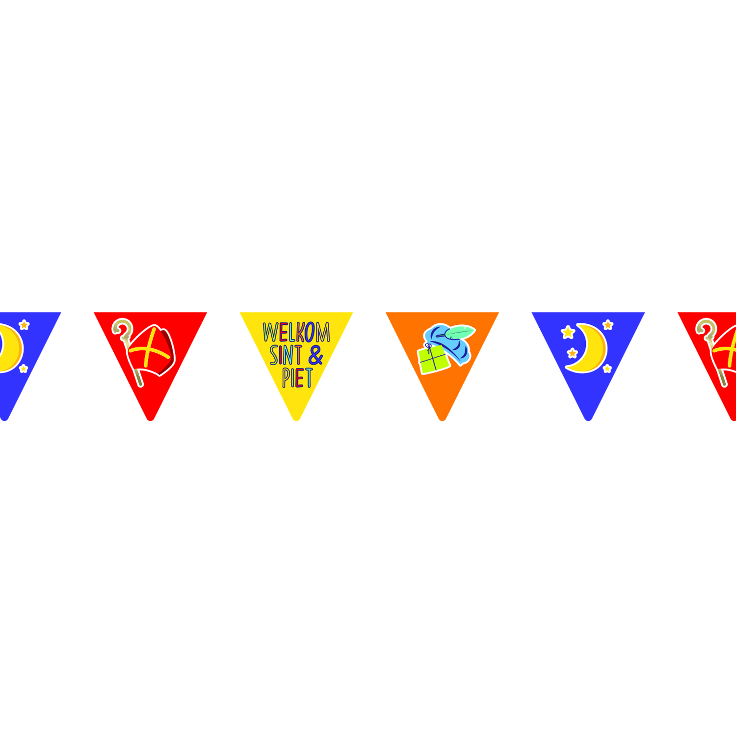 VLAGGENLIJN WELKOM SINT EN PIET - 101 4477 - 526890