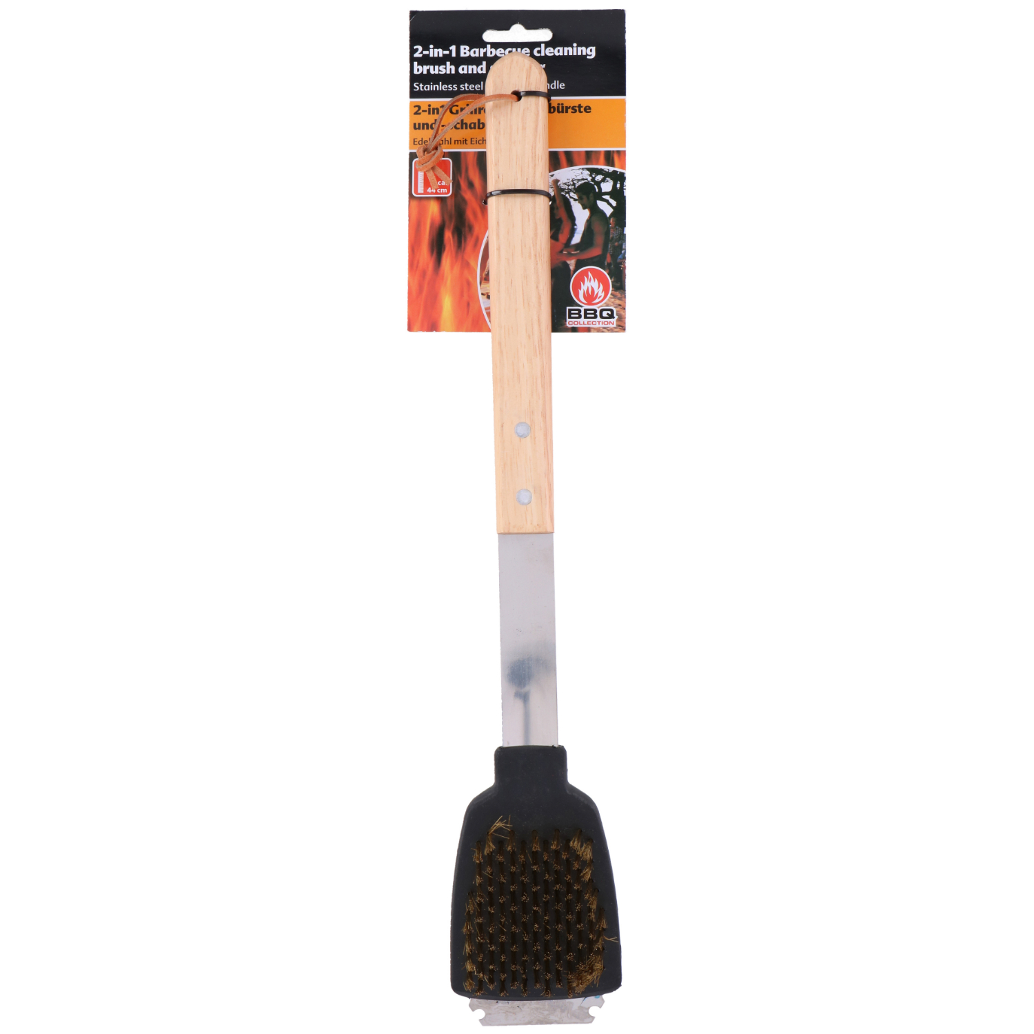 BBQ BORSTEL SCHRAPER LUXE EIKEN - 101 4774 - 318056