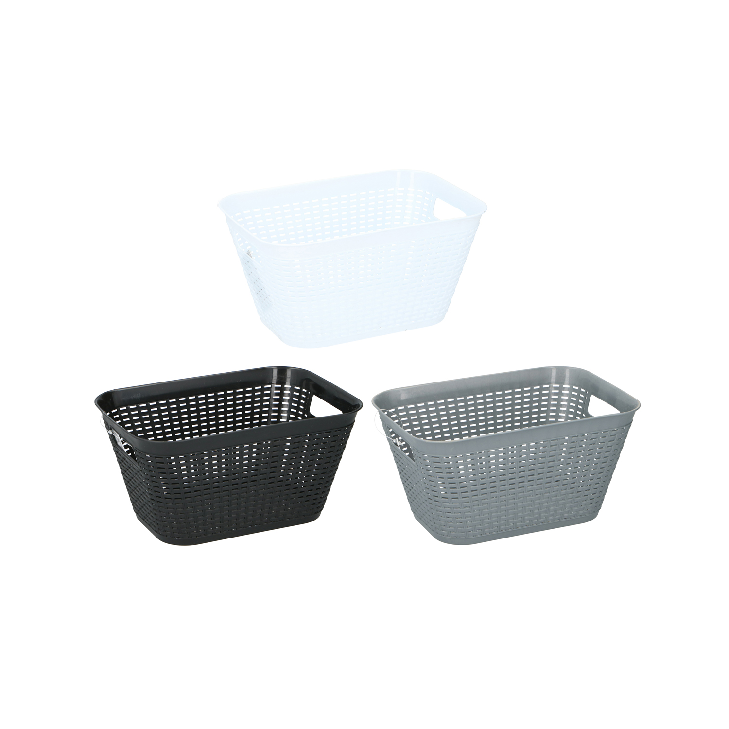 OPBERGMAND KUNSTSTOF 29X20X15 CM ASSORTI - 101 7697 - 533249