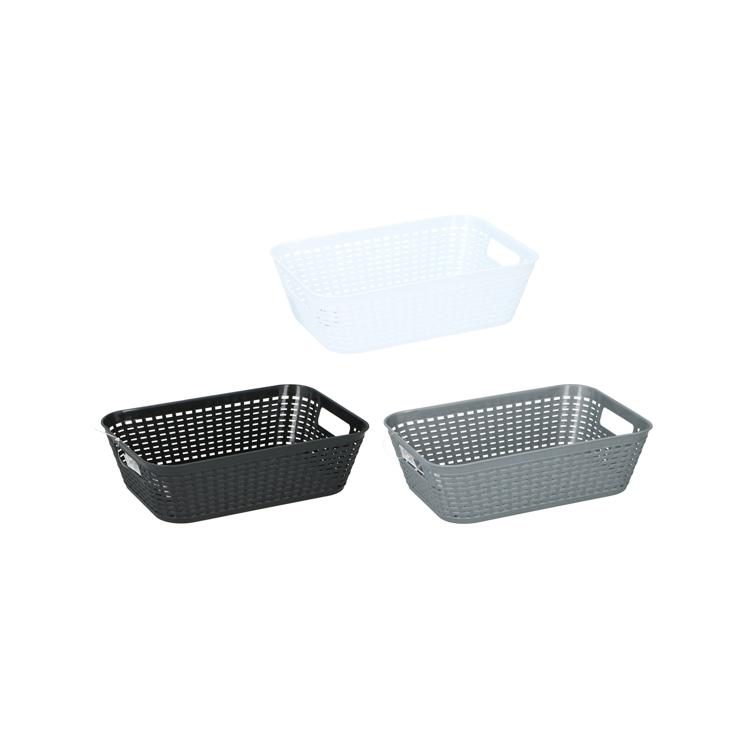 OPBERGMAND KUNSTSTOF 29X20X8&frac12; CM ASSORTI - 101 7710 - 533248