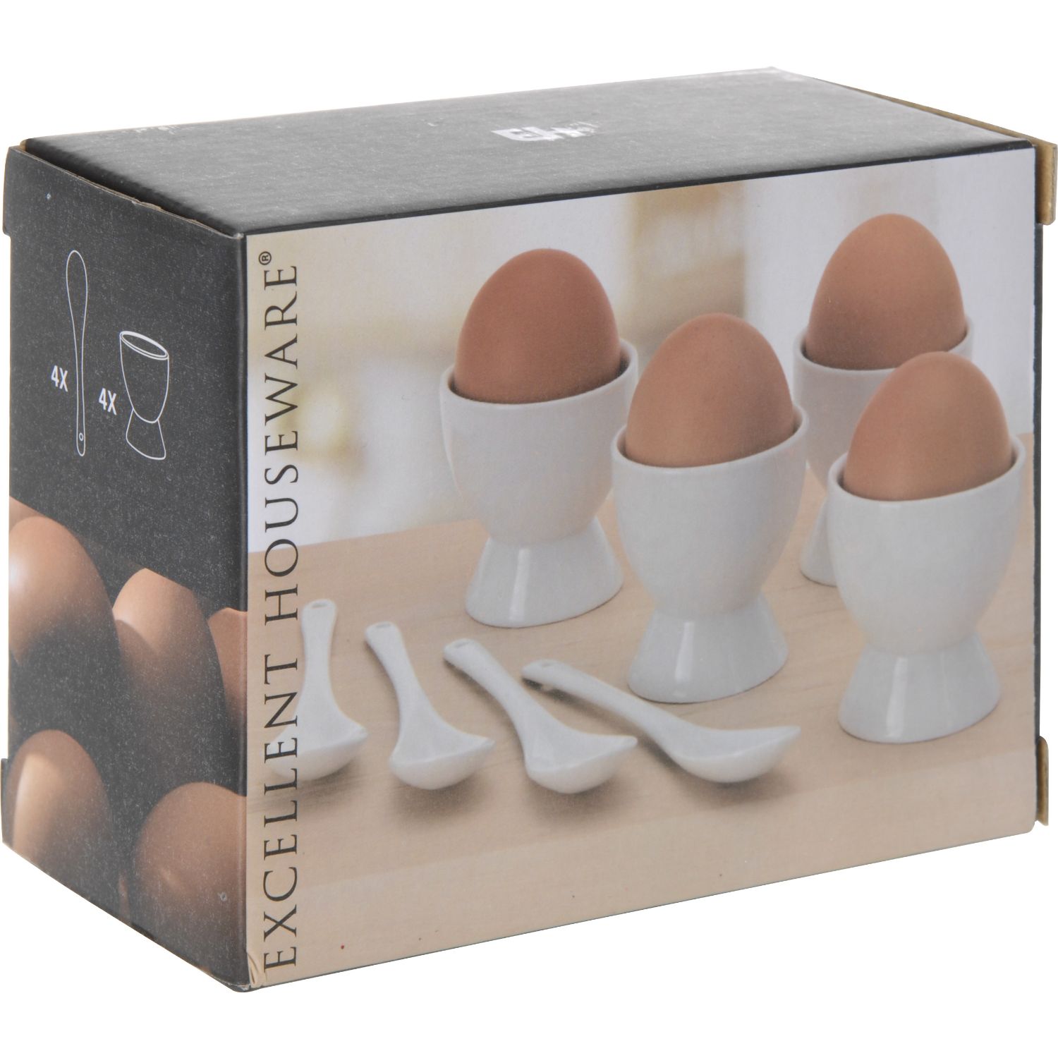 EIERDOPSET MET LEPEL 8 DLG - 101 7958 - 494883