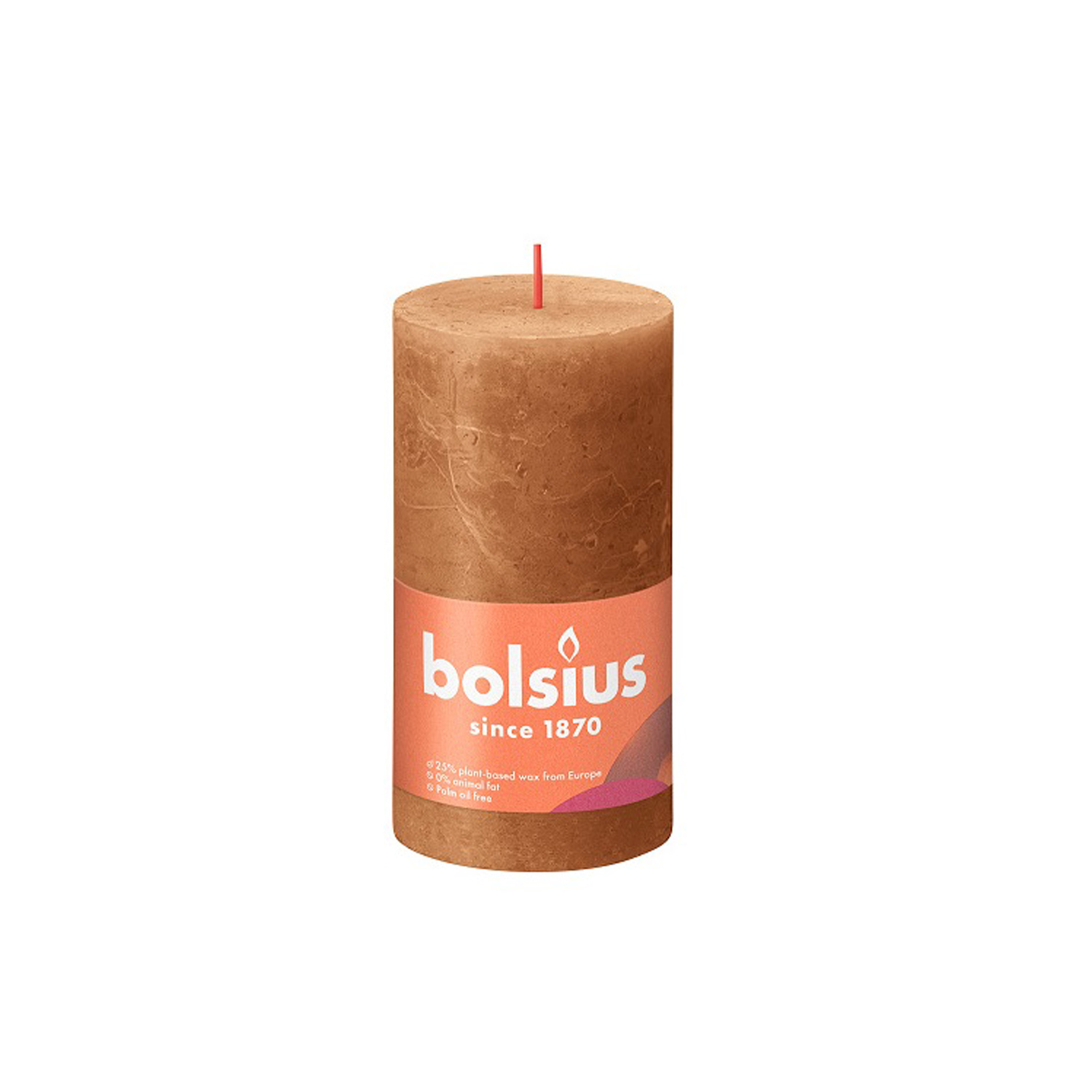BOLSIUS RUSTIEKE KAARS 13CM SPICY BRUIN - 101 9367 - 526753
