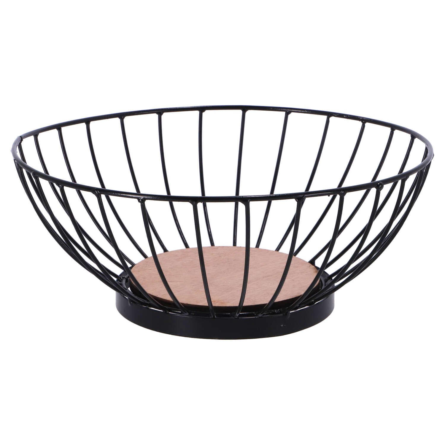 FRUITSCHAAL 28 CM HOUTEN BODEM - 102 4124 - 346374