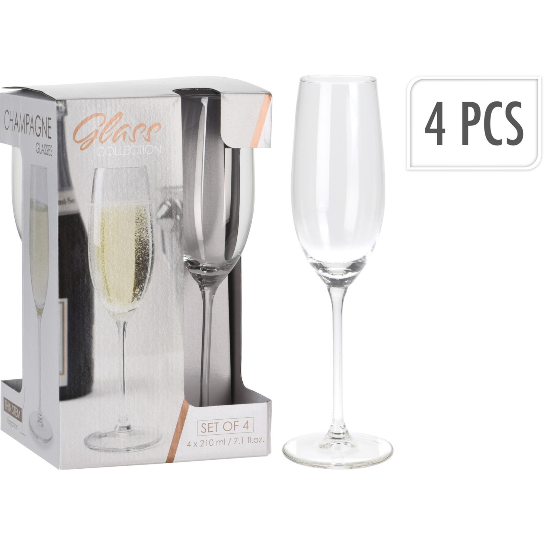 CHAMPAGNEGLAS SET a 4 STUKS IN DOOS - 105 9920 - 535094