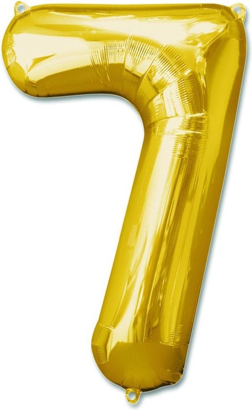 FOLIE OPBLAASCIJFER NR 7 GOUD 92 CM - 12 10 18 - 535003