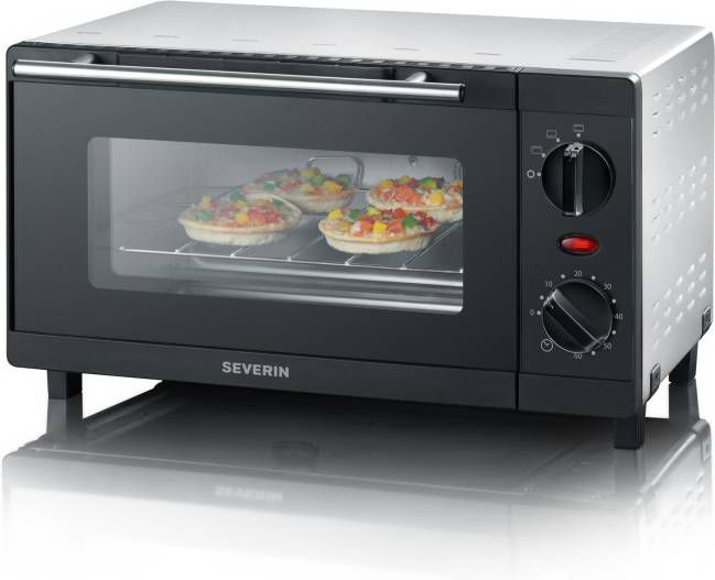 SEVERIN MINI-OVEN 9L ZWART TO2052 - 12 10 20 30 40 44 - 511061
