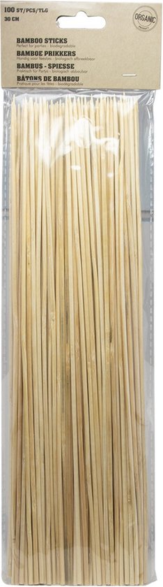 SATESTOKJES 100 ST 30 CM - 12 10 20 30 40 50 60 64 - 514687