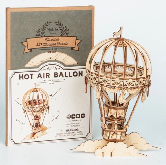 ROBOTIME 3D LUCHTBALLON BOUWPAKKET - 12 10 20 30 40 50 60 70 80 90 100 106 - 535600