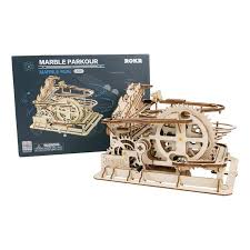 ROBOTIME KNIKKERBAAN BOUWPAKKET HOUT - 12 10 20 30 40 50 60 70 80 90 100 108 - 535598