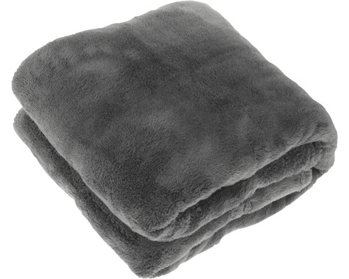 PLAID JUSTIN 150X200CM DARK GREY - 12 10 20 30 40 50 60 70 80 90 100 110 120 130 140 150 160 170 176 - 536016