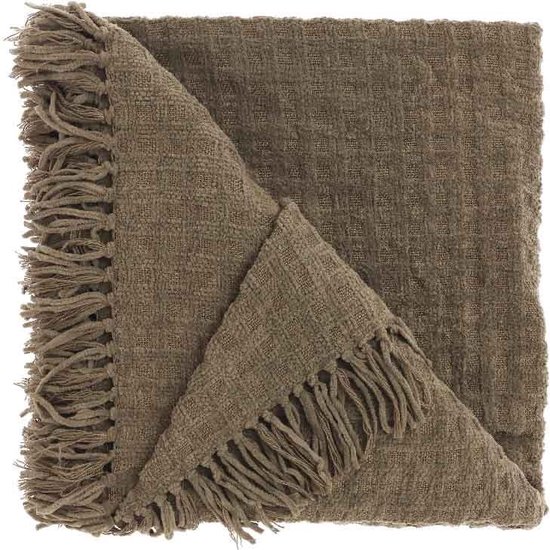 PLAID VERLIN 130X180CM TAUPE - 12 10 20 30 40 50 60 70 80 90 100 110 120 130 140 150 160 170 180 190 193 - 535974