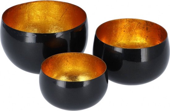 WAXINELICHTHOUDER SET 3st MARAKECH BLACK - 12 10 20 30 40 50 60 70 80 90 100 110 120 130 140 150 160 170 180 190 200 210 220 230 240 245 - 491138