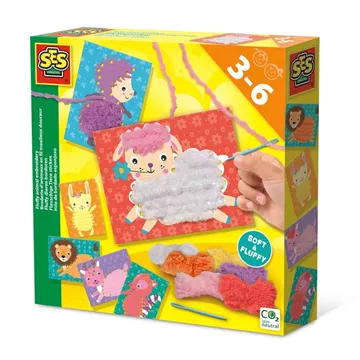SES FLUFFY DIEREN BORDUREN - 123 10 20 30 40 50 60 64 - 536076