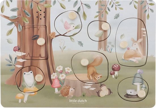 LITTLE GELUIDEN PUZZEL FOREST FRIENDS - 123 10 20 30 40 50 60 70 79 - 536047