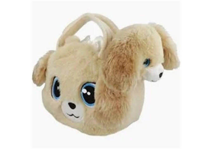 PLUCHE HANDTAS + PLUCHE HOND LICHTBRUIN - 13 10 13 - 0010538678