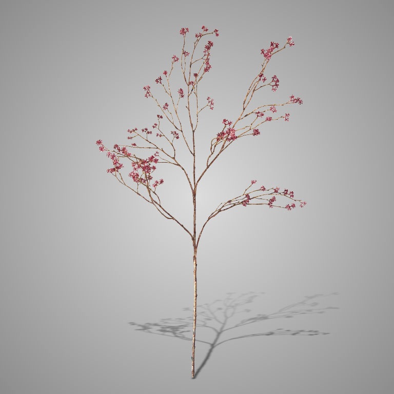 KUNSTBLOEM FLOWER SPRAY BURGUNDY 100 CM - 13 10 20 30 40 43 - 0010539187