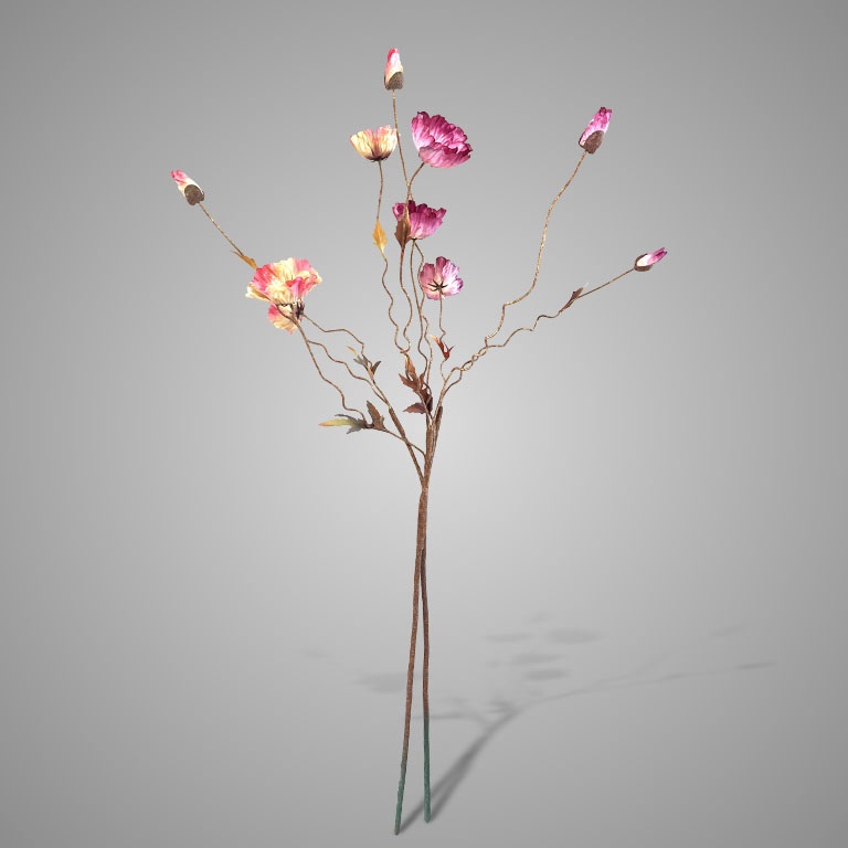 KUNSTBLOEM SORTMENT OF POPPY TWIST - 14 7 - 0010539196