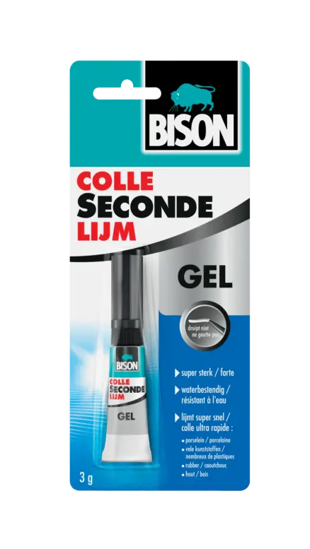 BISON LIJM SUPER GEL TUBE 3 GRAM - 15 6 - 030990
