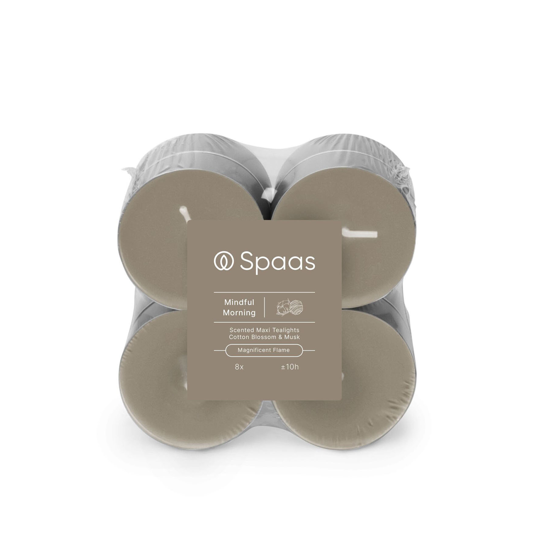 SPAAS MAXI GEURTHEELICHT 8st 10u MINDFUL - 163 2266 - 536360