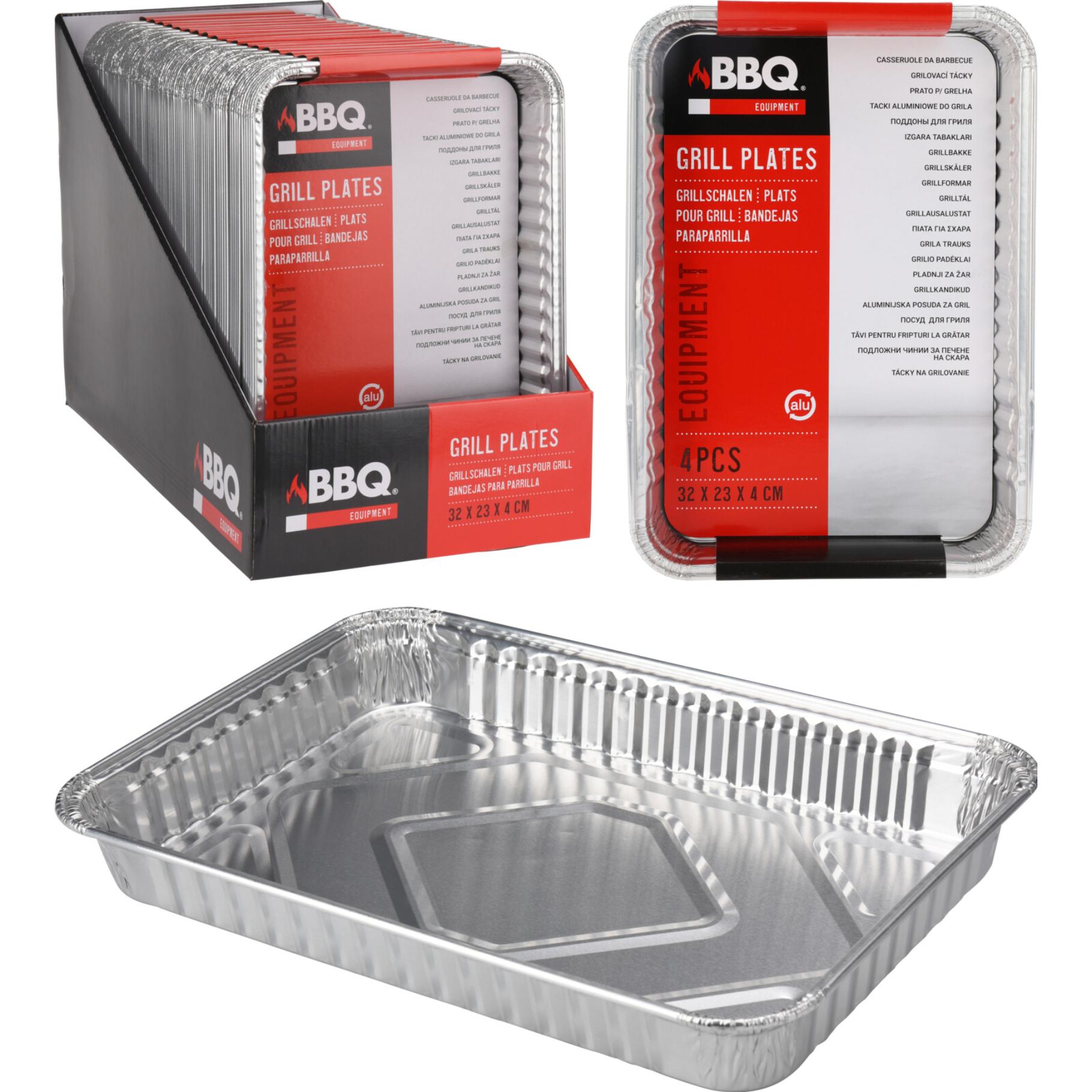 ALUMINIUM BEREIDINGSBAK SCHALEN 4 STUKS - 181 2048 - 524429
