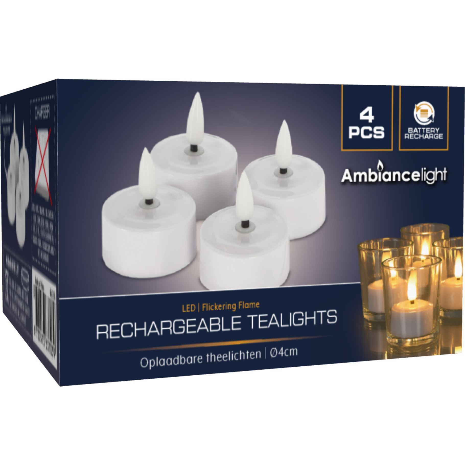 THEELICHT LED SET 4 STUKS NAVULLING - 192 7039 - 524481