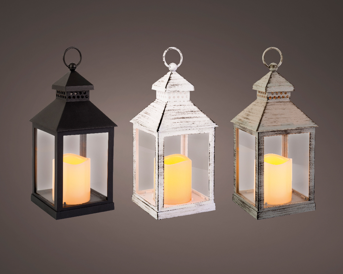 LED LANTAARN SQUARE FIRE FLAME BINNEN - 193 9516 - 503985