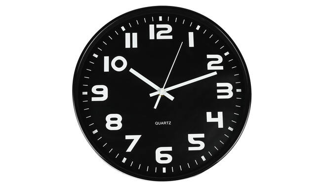 WANDKLOK ZWART 30 CM - 2 10 20 30 40 50 60 70 80 90 100 110 120 130 140 150 160 170 180 190 200 210 220 230 240 250 260 270 280 290 300 310 320 330 333 - 534610
