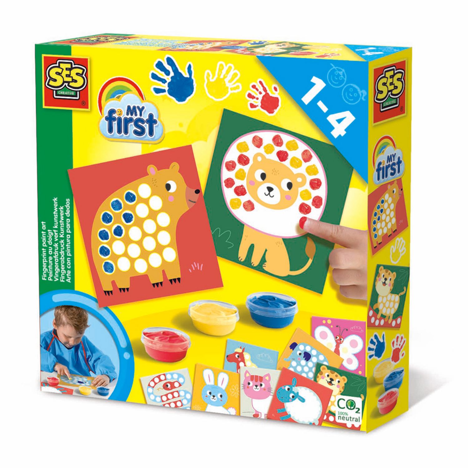 SES MY FIRST VINGERAFDRUK VERF KUNSTWERK - 240 4481 - 525627