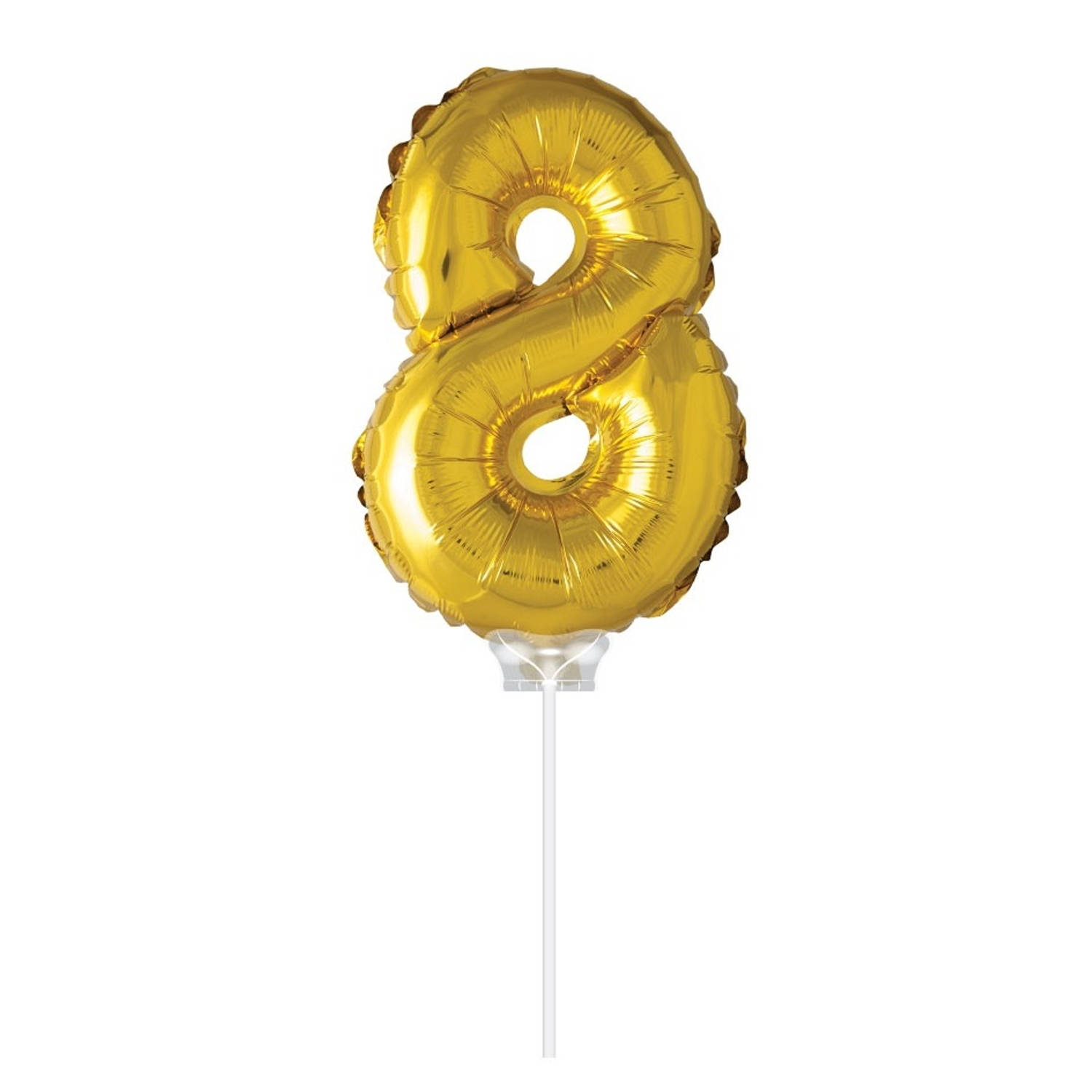 FOLIE OPBLAASCIJFER 8 GOUD - 266906 - 266906