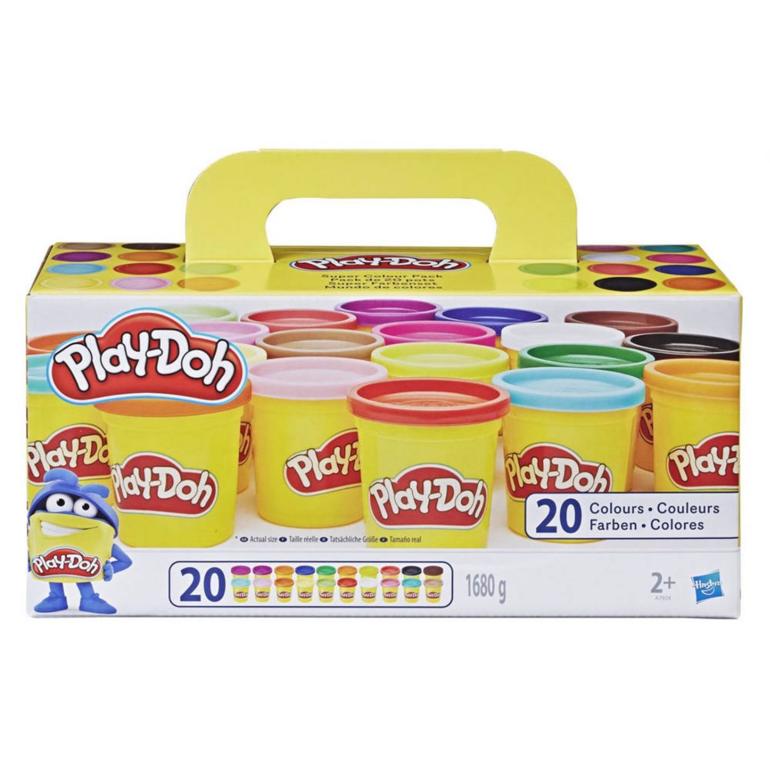PLAY DOH SUPER KLEURPAKKET KLEI 2O POTJE - 275 7924 - 526478