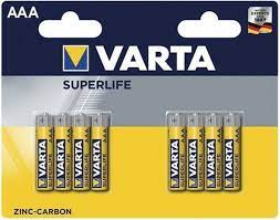 VARTA SUPERLIFE BATTERIJ 8 PACK AAA - 3 10 12 - 522317