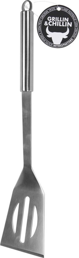 BBQ SPATEL 37 CM RVS - 3 10 20 30 40 50 57 - 513706