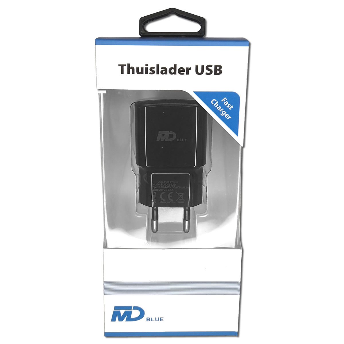 THUISLADER USB 2.1A ZWART/WIT - 3 10 20 30 40 50 60 70 80 90 100 110 120 130 131 - 530203