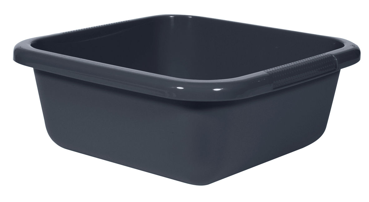 CURVER AFWASBAK VIERKANT 10L ANTRACIET - 3253921832374 - 495314