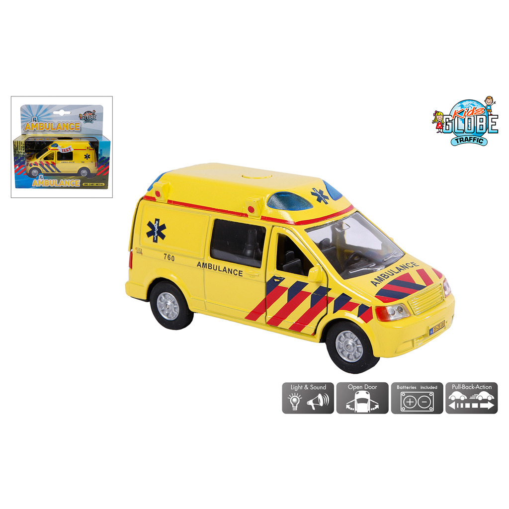 AMBULANCE AUTO LICHT EN GELUID - 331 0643 - 217402
