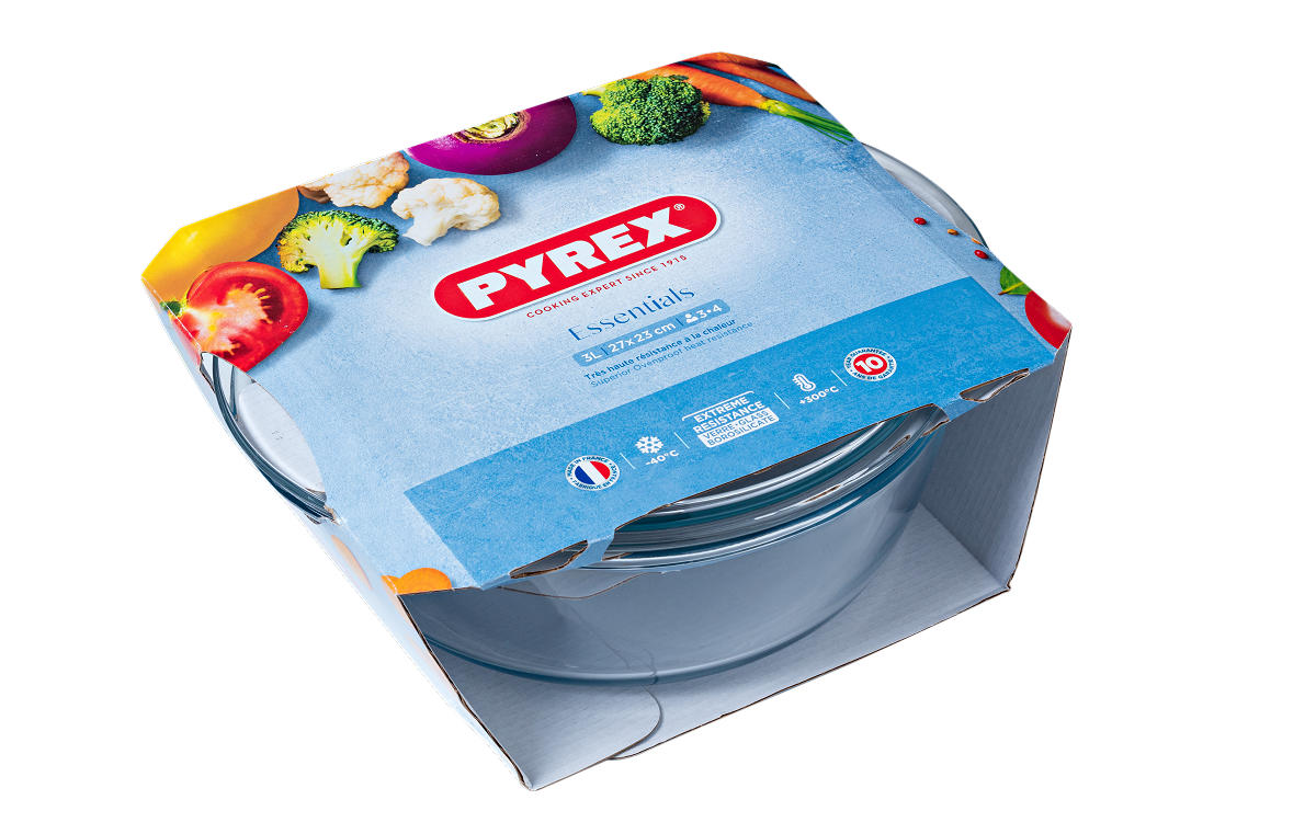 PYREX OVENSCHAAL + DEKSEL GLAS 3 LITER - 3426470269261 - 347509