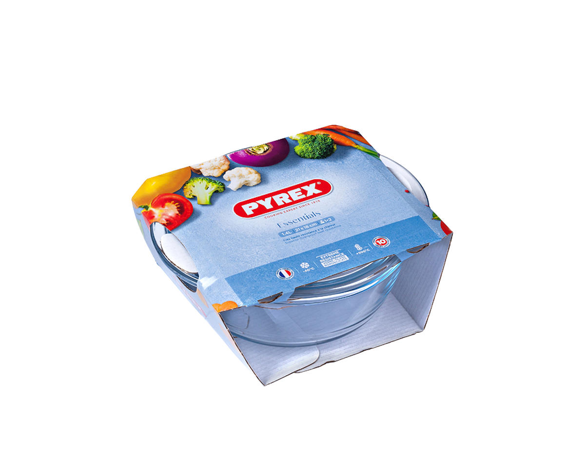 PYREX OVENSCHAAL + DEKSEL 1,4 ILTER - 3426470269278 - 523075