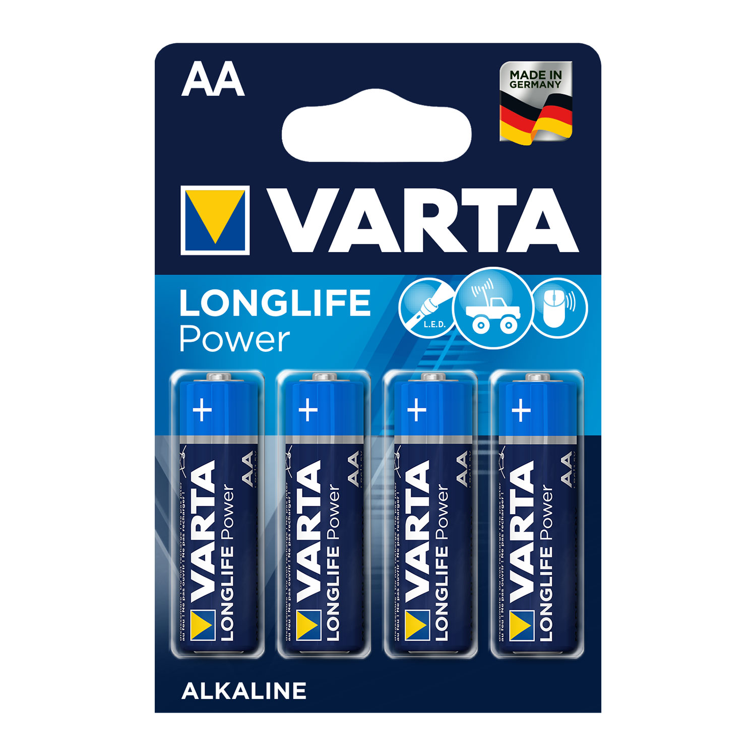 BATTERIJ VARTA AA LR06 SET 4 STUKS - 390 1465 - 042862